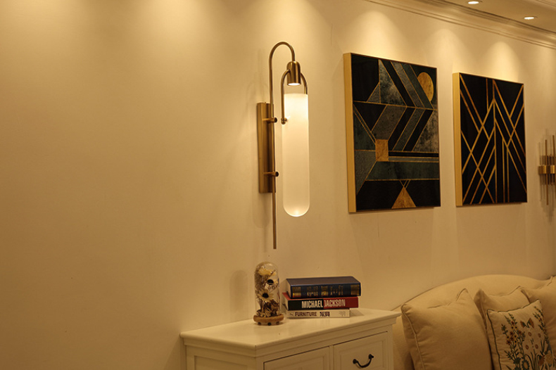 Wall Sconces In Modern Indoor Light Glass Led Lighting Adjustable Brackets Lamp Metal Up Down Color Lamps Arm Luxury Leaf