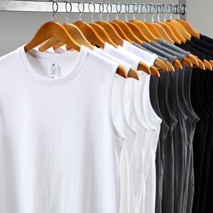 Débardeur <span class=keywords><strong>pas</strong></span> <span class=keywords><strong>cher</strong></span> 100% coton Street Wear Musculation sans manches Gym Design de logo personnalisé T-shirts pour hommes Débardeur pour hommes - Product Image 3