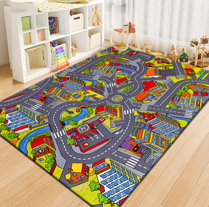 Maßgefertigte Moderne Kinder-Bodenmatten Umweltfreundlicher Rutschfester Lehrreicher Spielteppich für Wohnzimmer und Kinderzimmer - Product Image 5