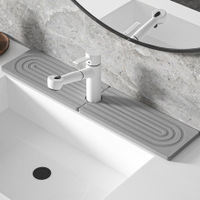 Tapis de robinet en pierre de séchage à diatomite protecteur d'évier garde-boue plateau en pierre absorbant l'eau pour évier de cuisine comptoir de salle de bain