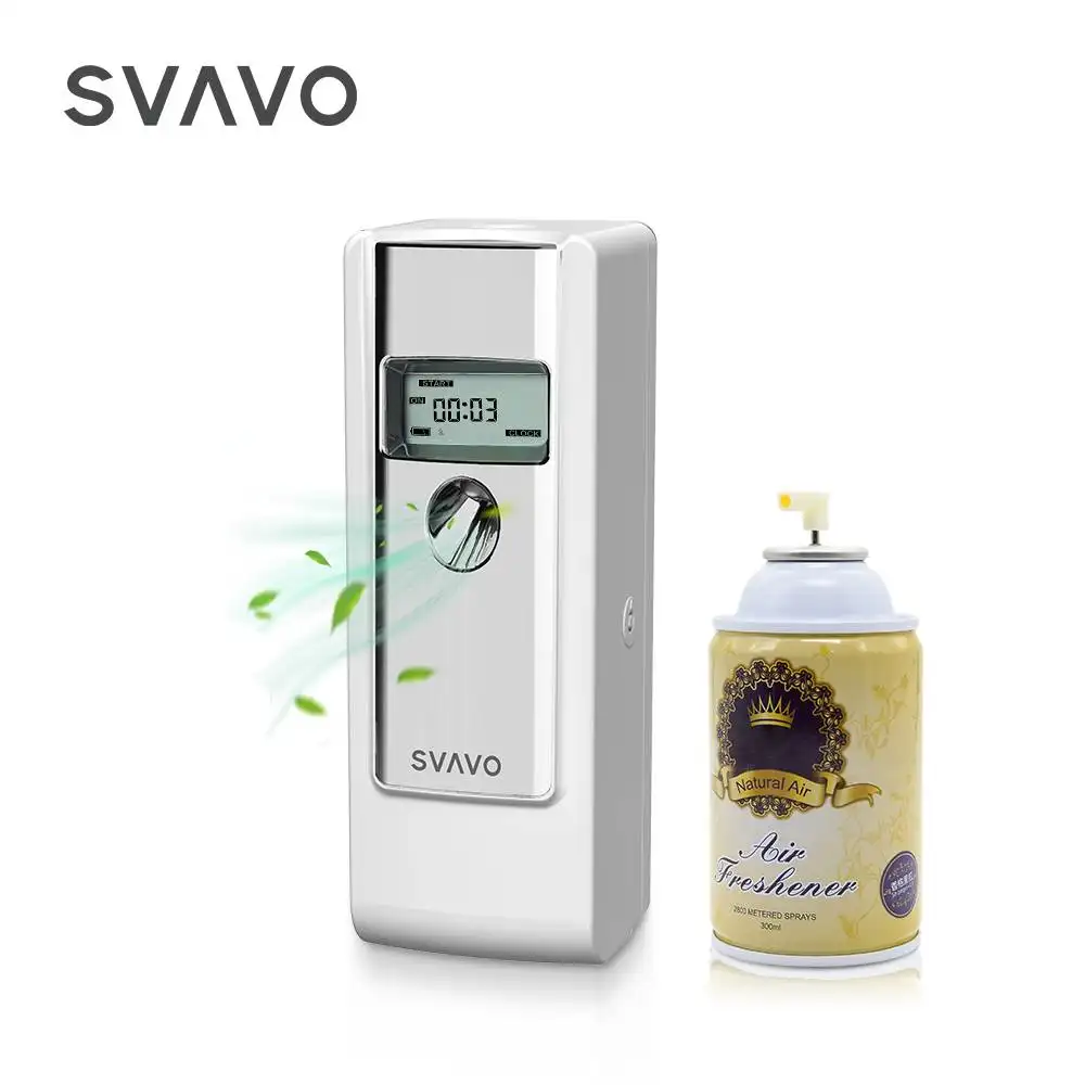SVAVO ЖК дисплей по оптовой цене, dispensador de духи настенный Аккумуляторный автоматический освежитель воздуха машина