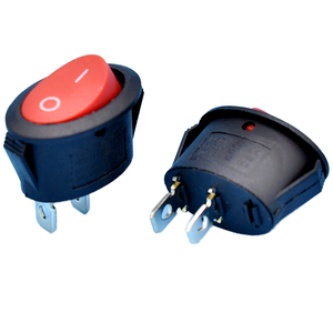 Oval 3 Terminals ON/OFF/ON Rocker Boat <b>Switch</b> IP41 Round Rocker Push Button <b>Switches</b> 6A 250V/10A 125V-KCD1 - Product Image 1