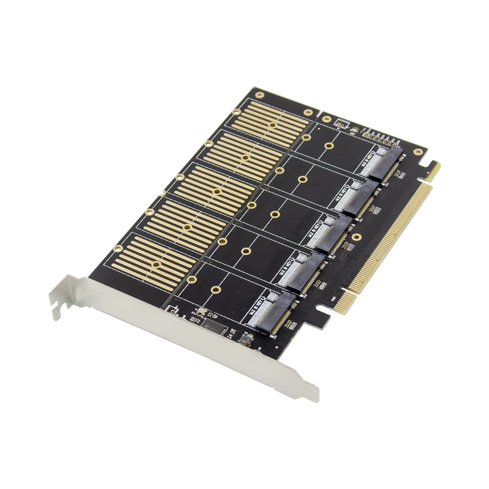 Sunweit PCIe 5-Port M2 Key B SATA3.0 Expansion card SSD JMB585 PCIe SATA M.2 NVME PCIe Converter Card