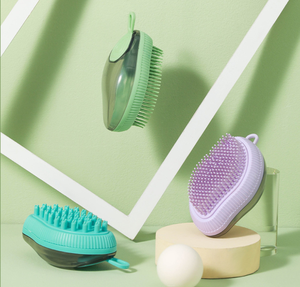 Spazzola Flessibile in Silicone per il Bagno degli Animali Domestici, Spazzola per la Pulizia del <span class=keywords><strong>Cane</strong></span>, Massaggio Delicato, Strumento per la Toelettatura Non Tossico - Product Image 2