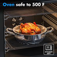 Direct usine, 7 pièces, casseroles modernes de haute qualité en acier inoxydable 304, revêtement antiadhésif, compatibles induction, usage domestique, cuisine