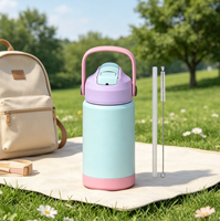 Bouteille d'eau portable isotherme en acier inoxydable pour enfants Hong Ling, anti-poussière et anti-fuite, pour boissons froides en extérieur
