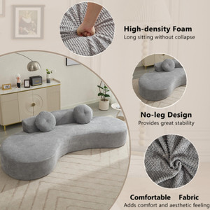 Odm Foshan House Furniture And Decor Companies Wholesale Cotton Linen Feather Cloud <b>Sofa</b> Packed in A Box - Product Image 5