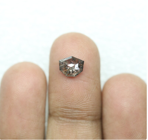 Éclat non conventionnel très demandé: diamant coupe antique sel et poivre, 1.15 CT pour bagues distinctives - Product Image 4