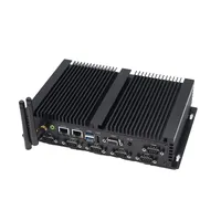Mini PC Industrial VENOEN K4, Sin Ventilador, DDR4, I225V, I7 8550U, Intel, Nuevo SSD, Doble Puerto RS232/485 COM, Doble Pantalla, Enchufes US EU JP UK