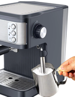 850W En Acier Inoxydable Goutte À Goutte Professionnel Espresso Latte Cappuccino Machine À Café Semi-Automatique Grindr Levier Maker 19 Bars