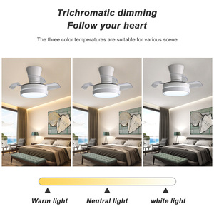 Ventilador de Techo retráctil de 22 pulgadas con luz LED y control remoto - Product Image 6