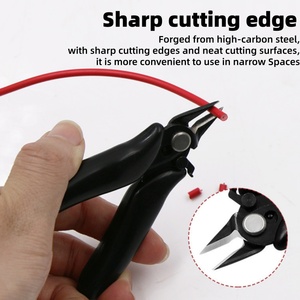 Cuchillo de Corte Lateral de Precisión de 3.5 Pulgadas, Cuchillo Pequeño para Alambres con Bloqueo, para Alambres, Manualidades, <span class=keywords><strong>Gunpla</strong></span>, Modelismo - Product Image 3
