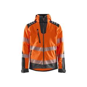 BLAKLADER - 449125135396XL Chaqueta Softshell Hi-Vis Naranja/Gris medio-EAN 7330509767863 ROPA DE TRABAJO DE LA HI-VIS - Product Image 1