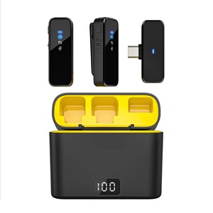 M3 Micrófono Lavalier inalámbrico AI Reducción de ruido Estuche de carga para iPhone Android iPad para grabación de video Vlogging - Product Image 6