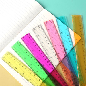 Règle transparente en plastique durable de 30cm pour la <span class=keywords><strong>mesure</strong></span> du <span class=keywords><strong>dessin</strong></span> 5 ensembles de vente en gros d'usine transparente universelle - Product Image 6