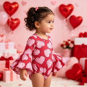 Suéter de Punto para Niña Ga-23 con Estampados Personalizados, 95% Algodón, Manga Larga con Volantes, Estilo Europeo y Americano, Otoño, con Botones a Presión - Product Image 6