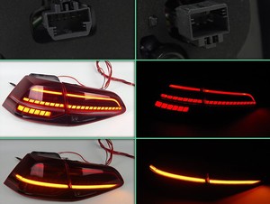 Feux arrière blancs et rouges pour Golf MK7 R, feux arrière dynamiques à LED, feux arrière Golf 7 Golf 7.5 - Product Image 6
