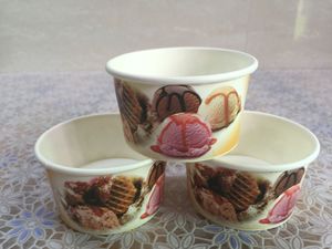 Supplier 4/6.5/8/10/12/16oz Single Wall Ice Cream Yogurt Paper <b>Cup</b> Bowl with Lids - Product Image 6