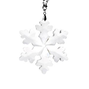 Hochwertige K9 Kristall Schneeflocke Weihnachts schmuck UV-bedrucktes Glas Autozubehör Anhänger Mosaik Technik Windspiel - Product Image 4