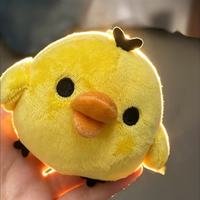 Porte-clés en peluche personnalisé, pendentif poulet 10 cm, animal en peluche doux, porte-clés avec logo OEM, cadeau promotionnel