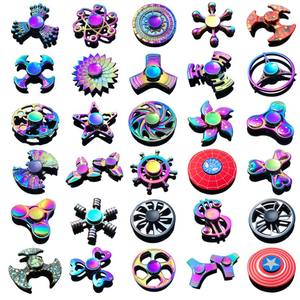 2025 Penjualan Langsung Pabrik Fidget Spinner Baru Oem Paduan Logam Keren Hand Spinner Penghilang Stres Pelangi Metal Fidget Spinner Natal - Product Image 3