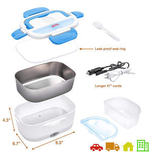 กล่องอาหารกลางวันสำหรับเด็กกล่องอาหารกลางวันให้ความร้อนด้วยไฟฟ้าแบบพกพา - Product Image 4