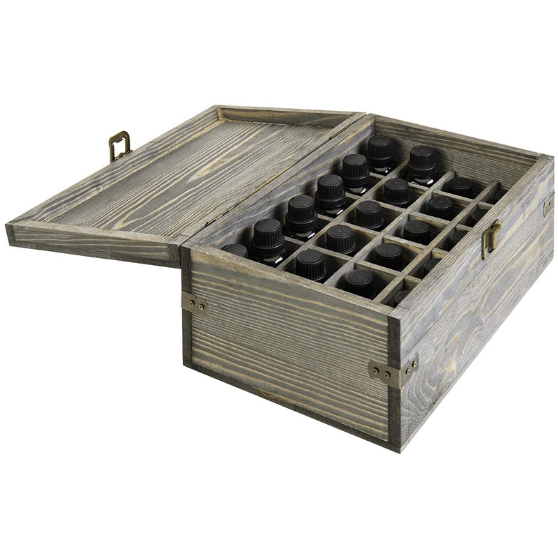 DoTERRA Dotteri Modern Design Solid Wood Essential Oil Box 24 Grid