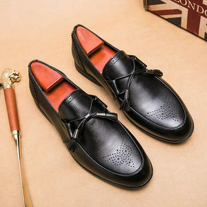 Zapatos de Vestir de Cuero Genuino Transpirables de Alta Calidad para Hombre, Estilo Retro con Malla, Zapatos Formales de Negocios que Aumentan la Altura - Product Image 3