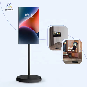 Di động di động TV bánh xe 21.5 inch màn hình cảm ứng thông minh TV Android 12 Màn hình rollingtv, màn hình cảm ứng máy tính bảng lớn với cơ sở - Product Image 2