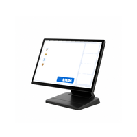 Terminal de point de vente tout-en-un avec écran tactile capacitif de 15,6 pouces, affichage LED à 8 chiffres, processeur Intel I5, 8 Go de RAM, 128 Go de SSD, Windows 10, Wi-Fi 6