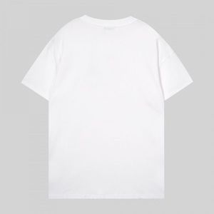 T-shirt décontracté et tendance en pur coton pour hommes et femmes, haut polyvalent imprimé à manches courtes Casablan - Product Image 4