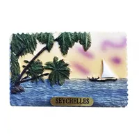 Souvenir touristique d'Afrique Seychelles, autocollant magnétique, aimant de réfrigérateur, articles de décoration, cadeaux artisanaux