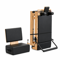 Lit de Pilates pliable en bois de chêne commercial pour studio de Pilates, salle de sport et usage domestique – Machine de Pilates Reformer