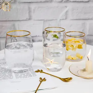 Bicchieri economici con bicchiere da sublimazione in vetro dorato