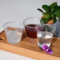 Gobelets jetables en plastique PP transparent 150/240/270 ml pour boissons chaudes et froides, pour l'aviation