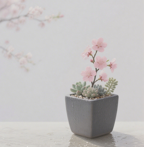 Fleurs artificielles violet <span class=keywords><strong>iris</strong></span> doré bord beige <span class=keywords><strong>pot</strong></span> rond élégant et dynamique adapté à l'étagère de salle de bain - Product Image 6