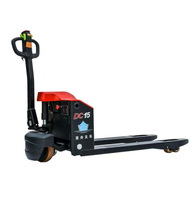 Chariot transpalette électrique pliable 1,5 tonne avec poignée, service OEM, pour stockage en détail, contrôleur intelligent, commande en gros