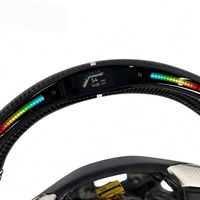 Volant personnalisé en fibre de carbone avec LED RPM pour Cadillac ESCALADE-V XT4 XT6 CT4V CT5V Accessoires de voiture sport