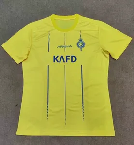 工厂定制新利雅得胜利球衣7号罗纳尔多成人主场/客场足球套件球迷版夏季顶级100% 聚酯纤维 - Product Image 6