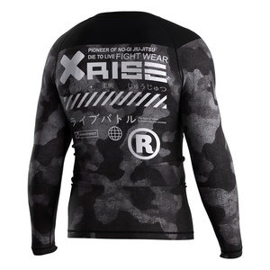 Men's Long Sleeve <b>Compression</b> <b>Shirt</b> Rash Guard with Skin Protection Stretch Comfort and Sweat Control Ideal for Jiu Jitsu BJJ - Product Image 4