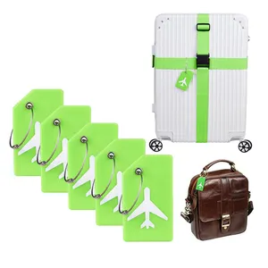 Direct PVC Suitcases Tags customized standard size baggage tags passport holder silicone luggage tags