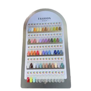 Chuyên Nghiệp Rắn ABS Nhựa Thiết Kế Mới 3D Móng Tay Nghệ Thuật Từ Thẻ Màu Hiển Thị Acrylic Bảng Màu Swatches Gel Móng Tay - Product Image 5
