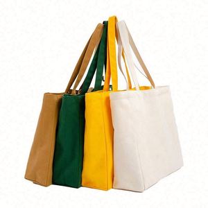 Wholesale Custom Women Shoulder Bag Eco Blank Cotton Canvas Shopping <b>Handbag</b> Tote Bag - Product Image 1