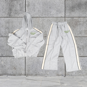 Conjunto Deportivo de Dos Piezas con Capucha para Hombre, de Poliéster/Algodón Grueso, Talla Grande, Ecológico, Transpirable, para Invierno - Product Image 3