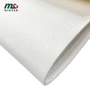 Kualitas tinggi PVC/PU putih dua sisi kasar kerudung ganda sabuk konveyor produsen
