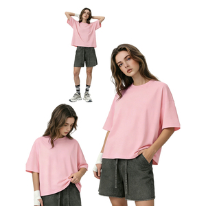 Streetwear Design Tshirt High Quality Boxy Cropped T Shirt Men's Casual Oversized 100% Cotton T-shirt Blank Custom Logo T Shirt - Product Image 3