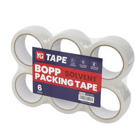 Shanghai YG Tape Bopp Tape Ruban d'emballage Bopp blanc clair à base de solvant