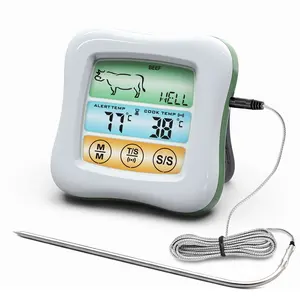 2021 Nieuwste Patent Vlees Thermometer Oven Digitale Touchscreen Instant Snelle Lees Bakken Voedsel Thermometer Voor Keuken Bbq Kerst
