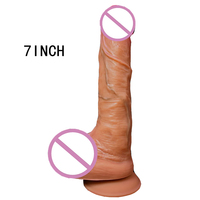 Großhandel Fabrik Riesiger Silikon-Stoßdildo Vibrator Realistische Haut XXL Langer Dicker Analdildo für Frauen