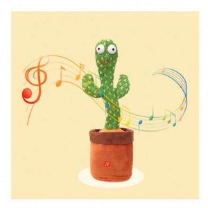 Juguete de Cactus Parlante Recargable, Juguete Musical Eléctrico Bailador para Niños, Peluche de Animal de Peluche Rosa, 5-7 Años, Bebé - Product Image 1